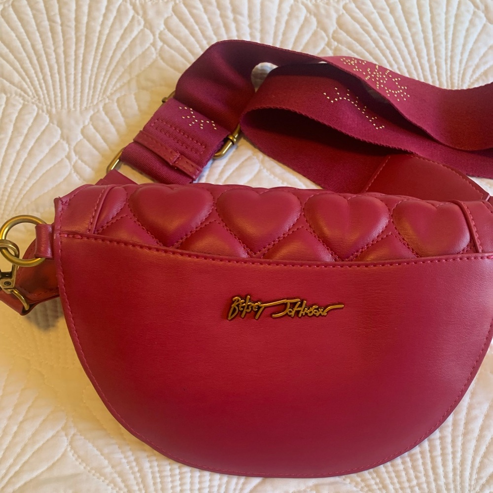 Betsey Johnson Red Heart Crossbody Bag